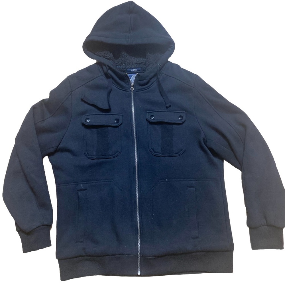 Men's American Rag Sherpa Jacket W/ Hoodie- XL- PreOwned-Excellent Condition